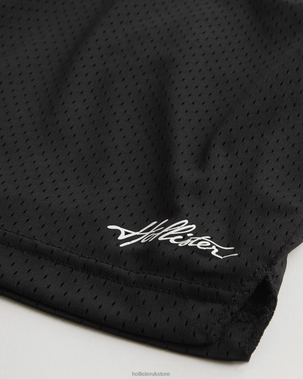 Bottoms Hollister Men Mesh Logo Shorts 7\\ 488201315 Black